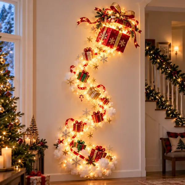 🎄✨ Wandleuchte „Weihnachtszauber-Pfad“ – Ein wenig Weihnachtszauber, direkt an deiner Wand