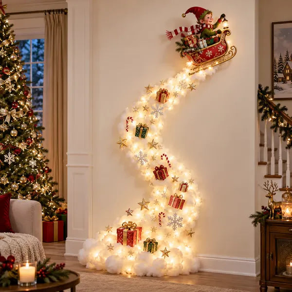 🎄✨ Wandleuchte „Weihnachtszauber-Pfad“ – Ein wenig Weihnachtszauber, direkt an deiner Wand